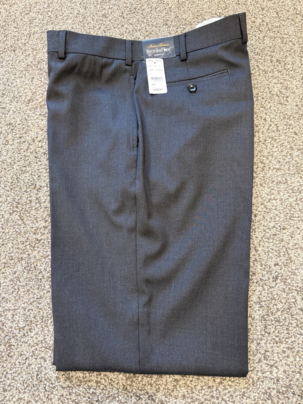 Brooks Brothers BrooksFlex Regent Fit Dress Pants-Black